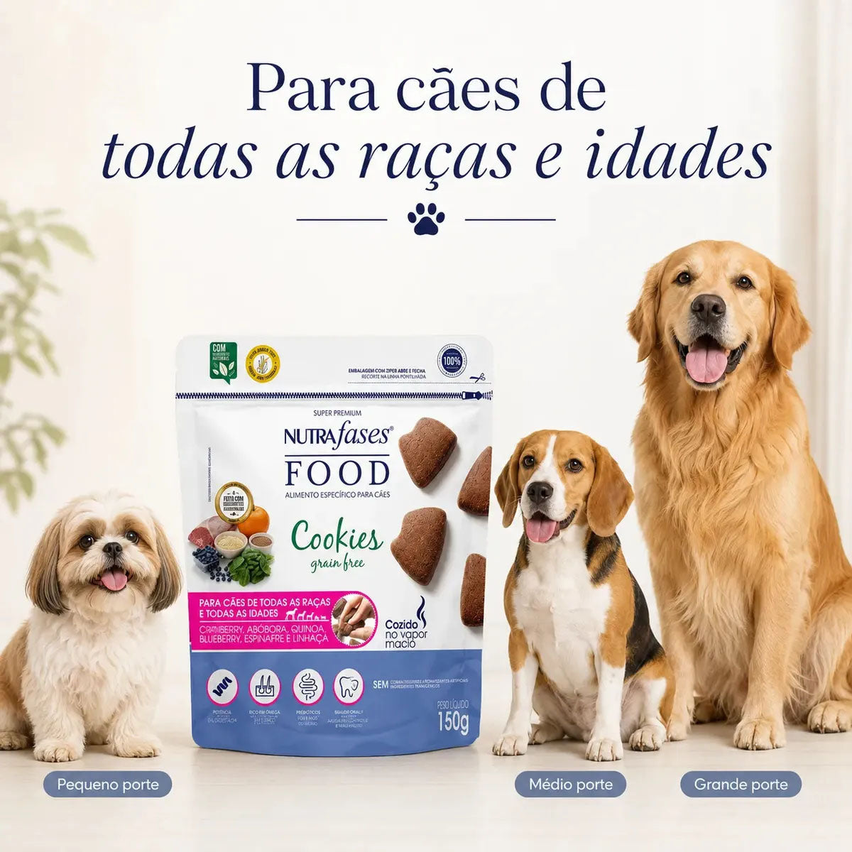 Petisco para Cachorros Nutrafases Cookies Grain Free 150g