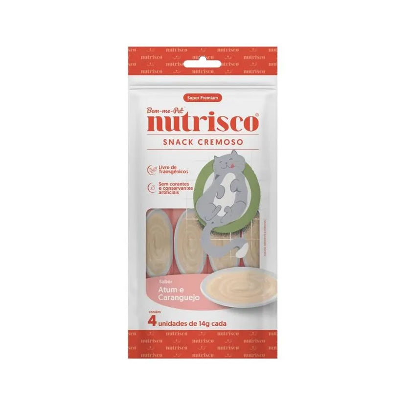 Petisco para Gato Snack Cremoso Nutrisco Atum e Caranguejo 56g