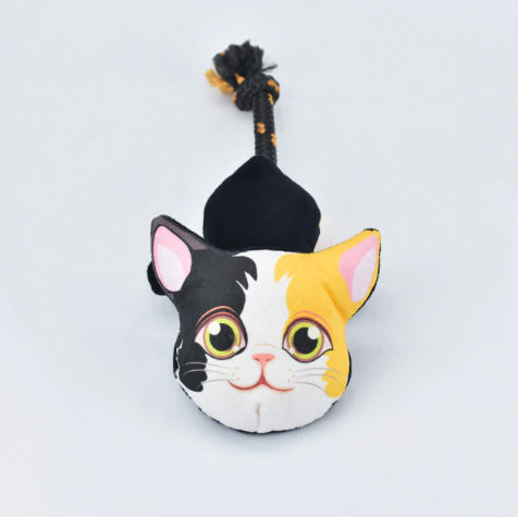 Brinquedo com Corda Ferpa Pets Gato Amarelo