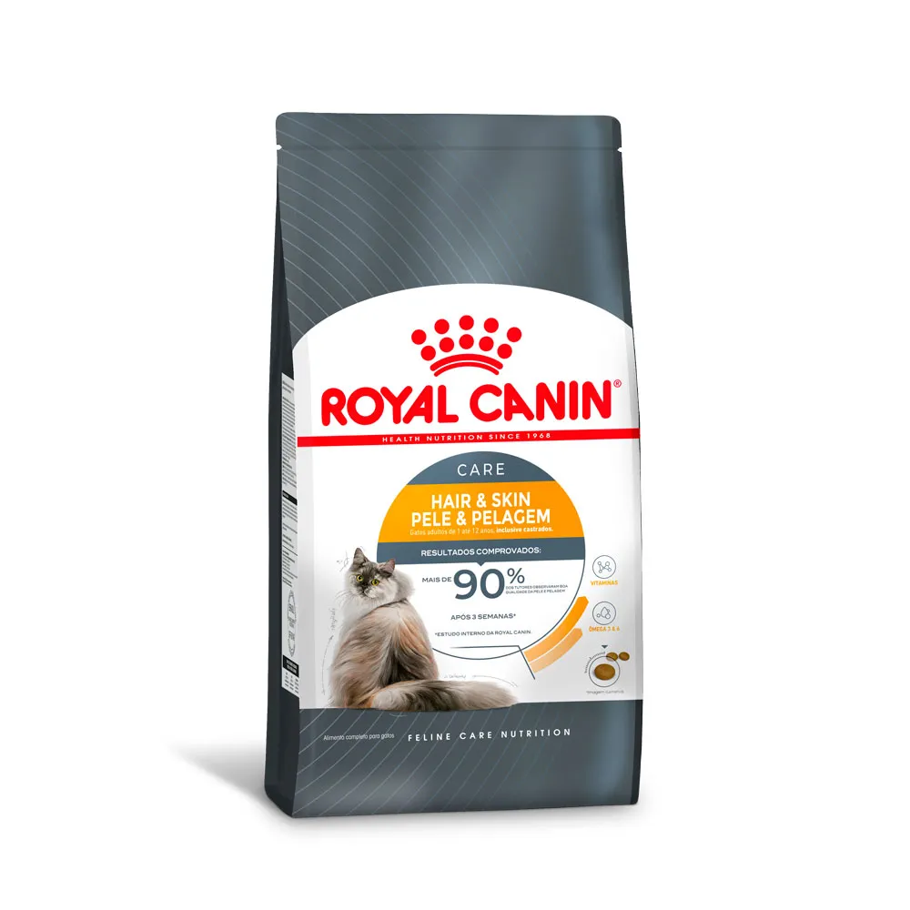 Ração Royal Canin Hair e Skin Care Gatos Adultos 1,5kg