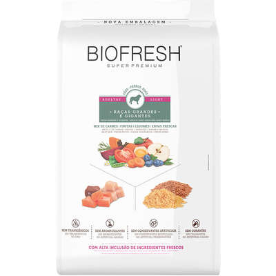 Ração Biofresh Cães Adultos Light Raças Grandes e Gigantes 15kg