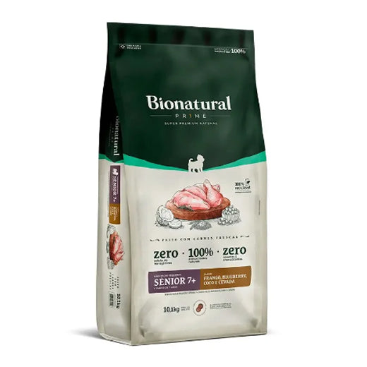 Ração Bionatural Prime Cães Sênior 7+ Raças Pequenas Frango 10,1kg