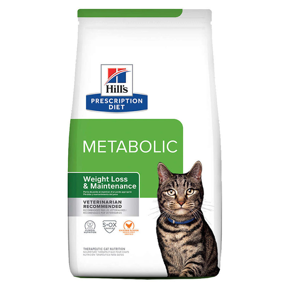 Ração Hill's Prescription Diet Metabolic Perda e Manutenção de Peso para Gatos Adultos 1,81kg