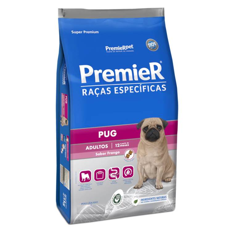 Ração Premier Raça Específica Pug Adulto 2,5kg