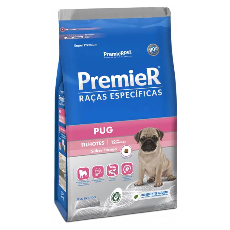 Ração Premier Raça Específica Pug Filhote 1kg