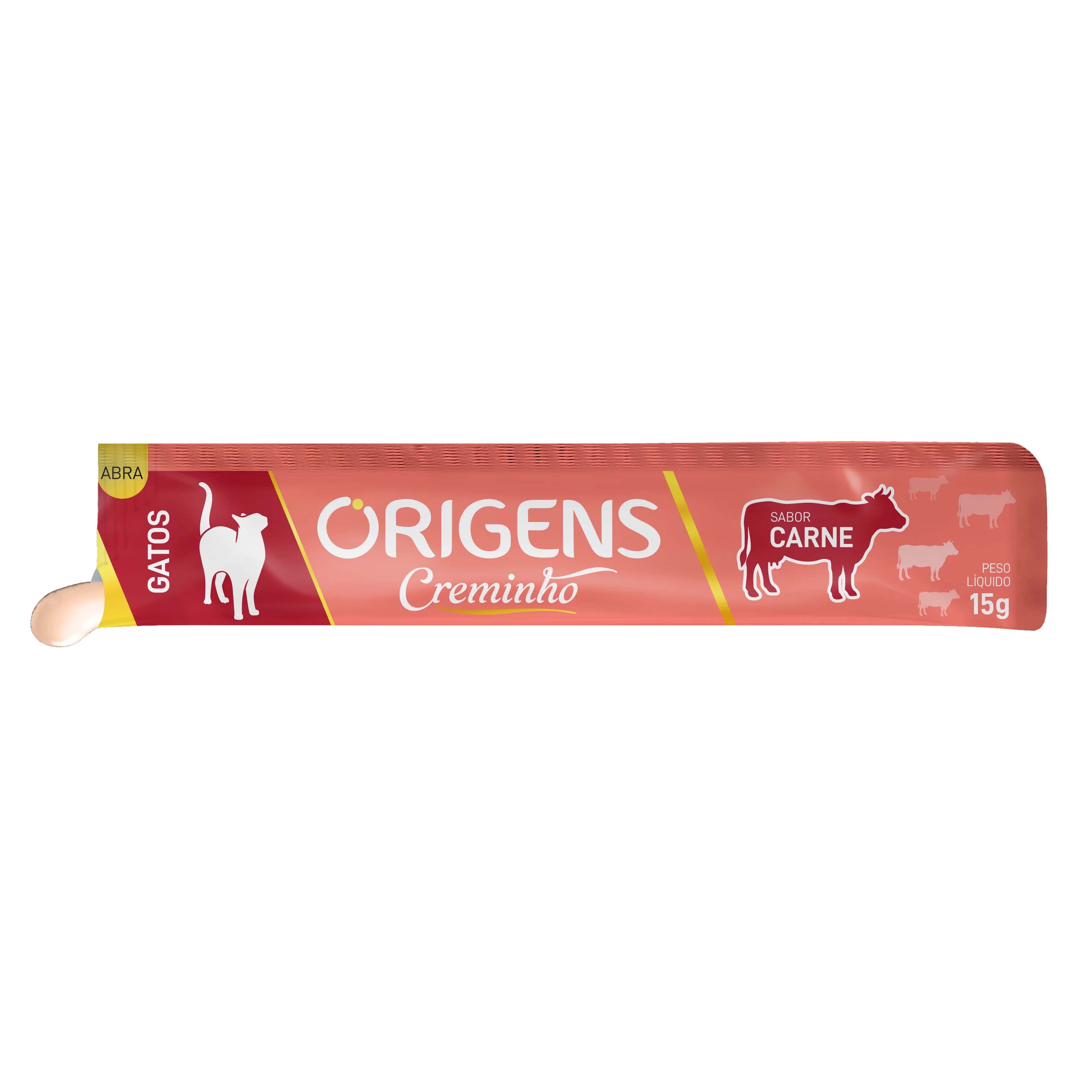 Snack para Gatos Origens Creminho Carne 60g