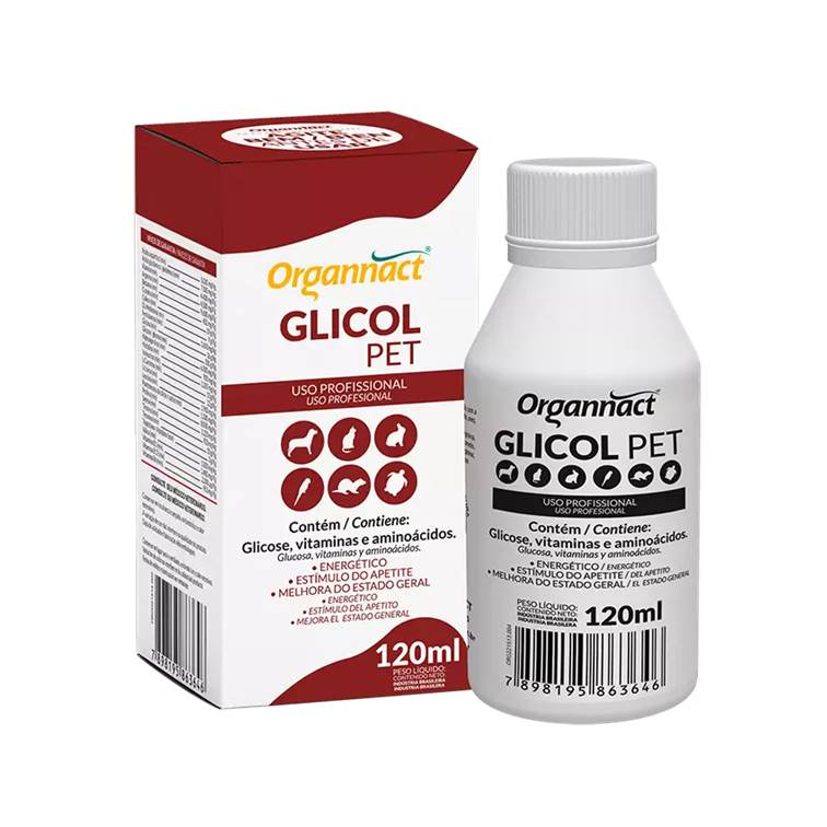 Suplemento Organnact Glicol Pet 120ml