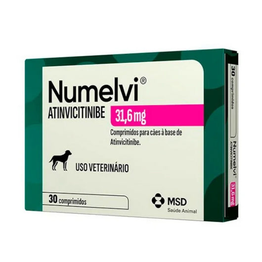 Tratamento de Coceira para Cachorros Numelvi 31,6 mg 30 Comprimidos