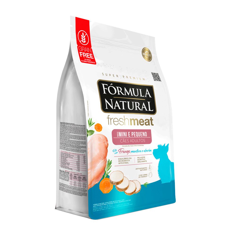 Ração Fórmula Natural Fresh Meat Cães Adultos Raças Pequenas e Mini 7kg