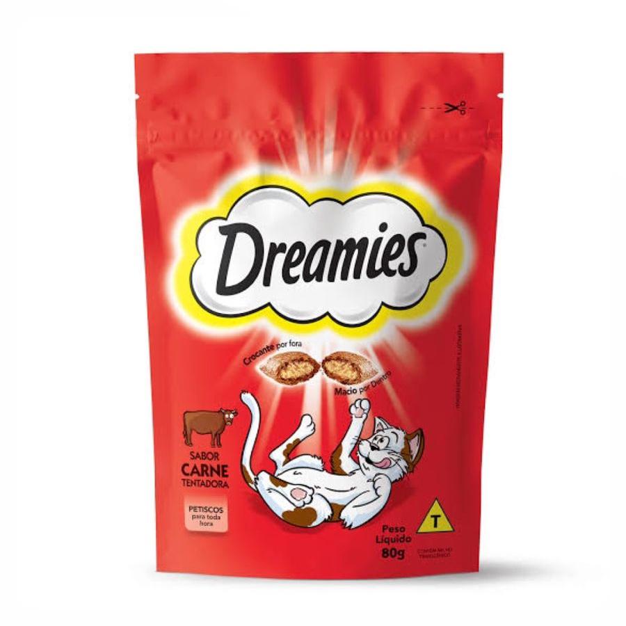 Petisco Dreamies Carne para Gatos 80g