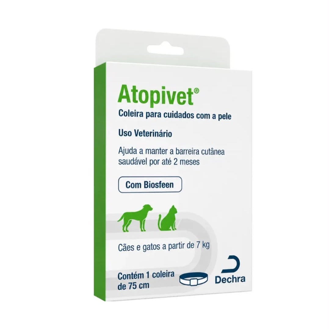 Coleira Dermatológica Dechra Atopivet para Cães e Gatos 75 cm