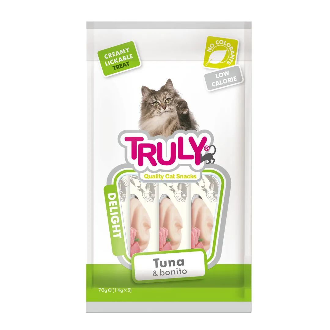 Petisco para Gato Truly Creamy Atum e Bonito 70g