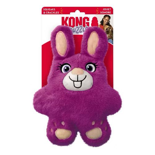 Brinquedo para Cachorro KONG Pelúcia Coelhinho Snuzzles Bunny Médio