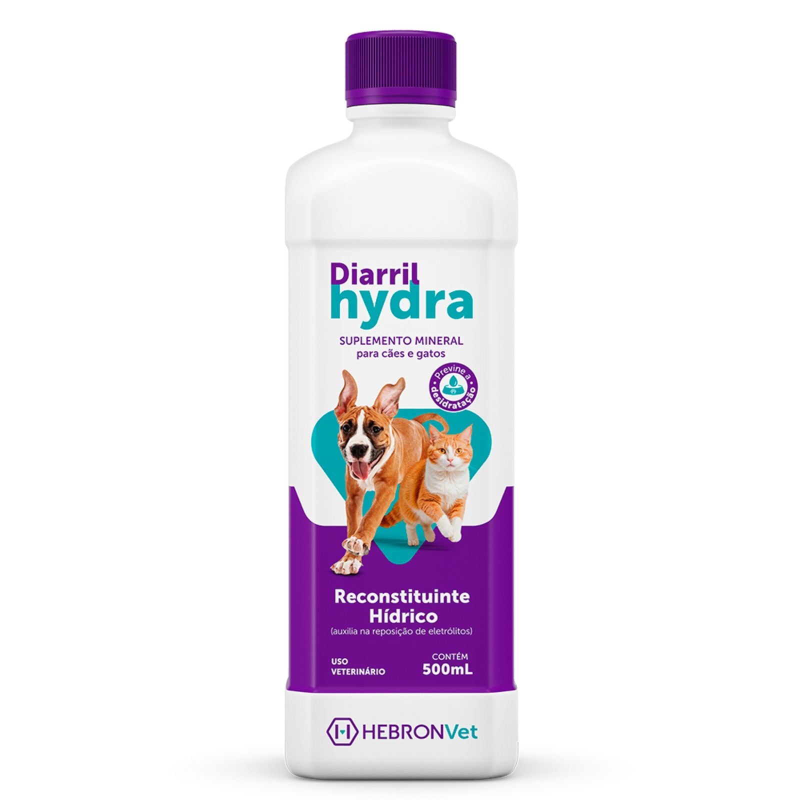 Probiótico Diarril Hydra Natural para Cães e Gatos 500ml