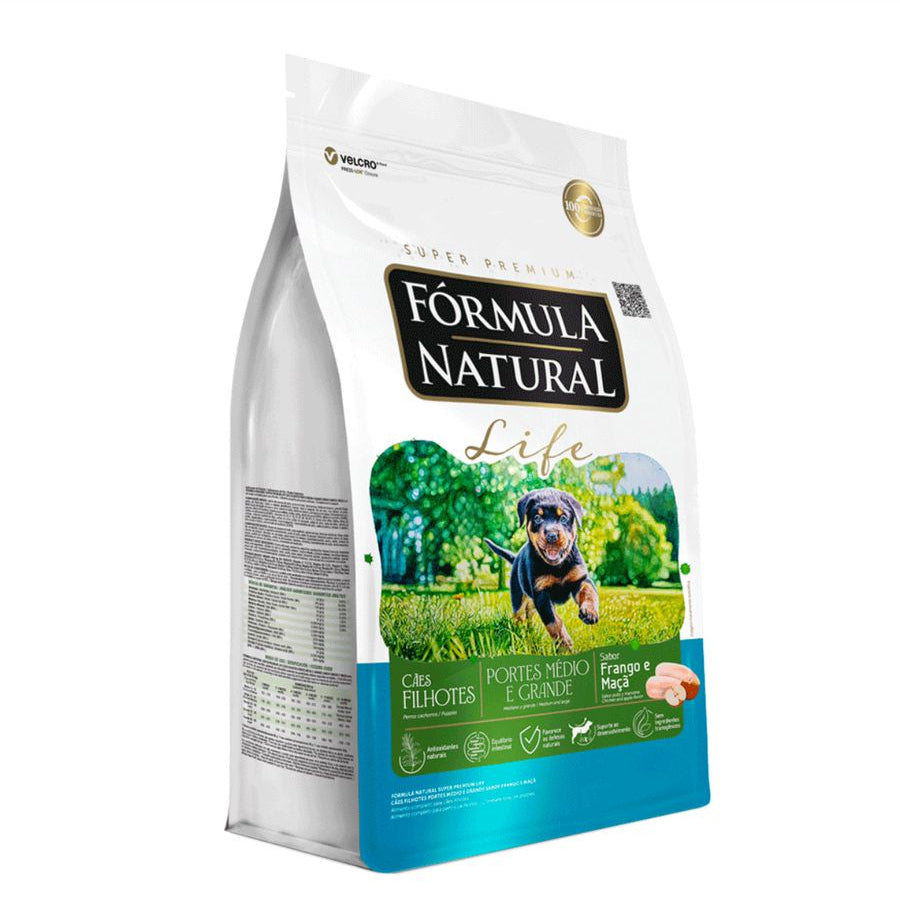 Ração Fórmula Natural Life Cães Filhotes Raças Médias e Grandes 15kg