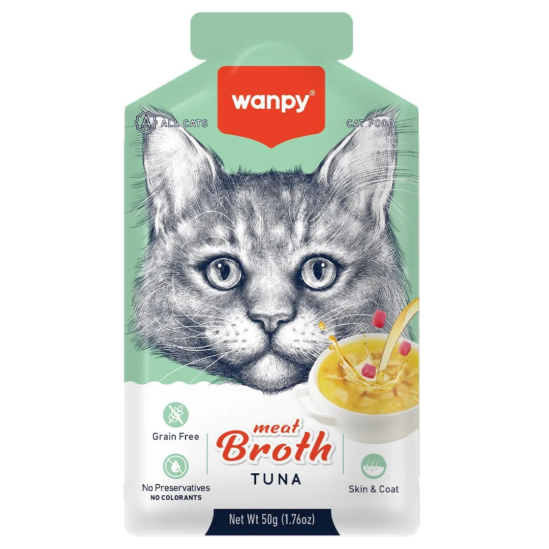 Petisco para Gato Wanpy Sopa Atum e Frango 70g