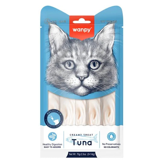 Petisco para Gato Wanpy Creamy Atum 70g