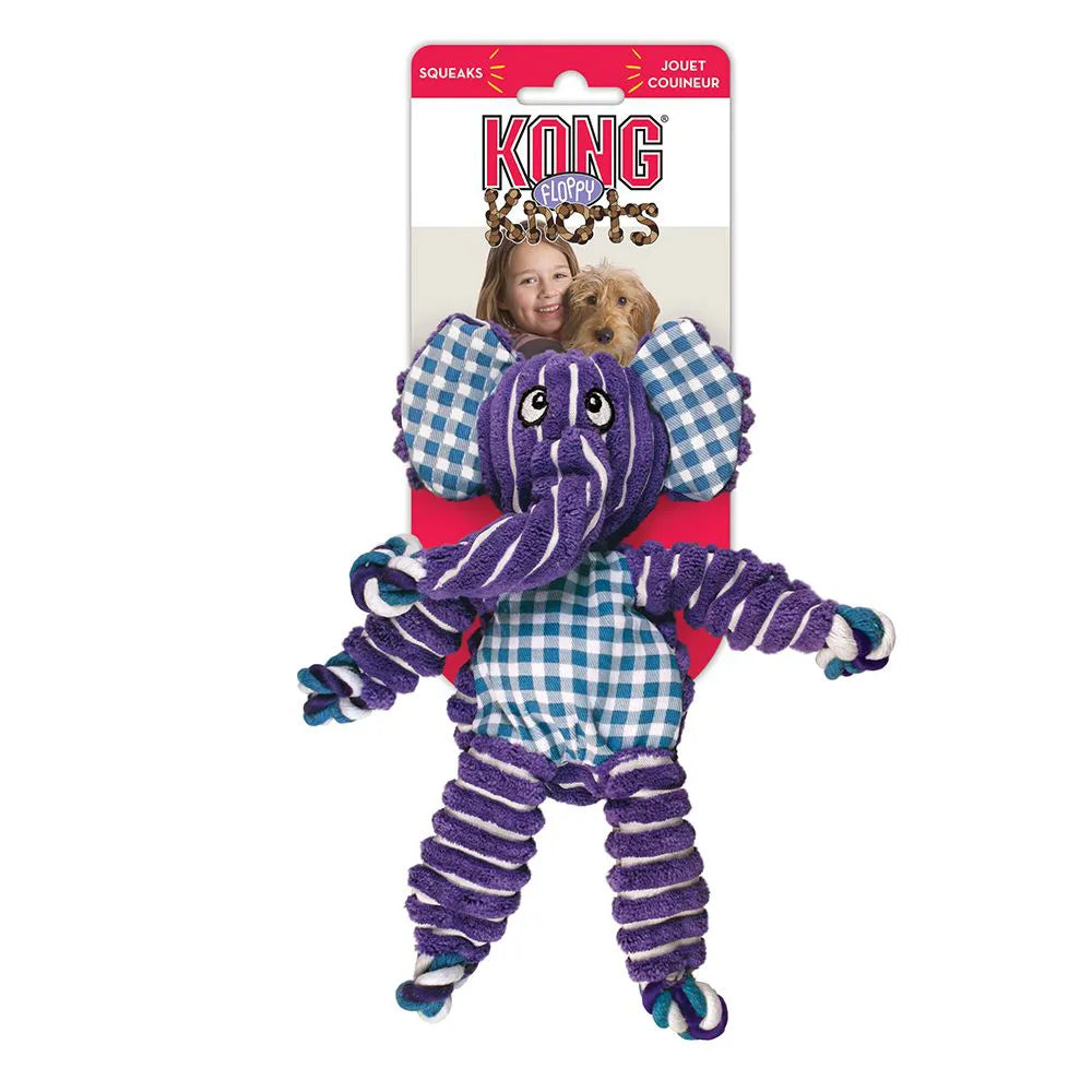 Brinquedo para Cachorro KONG Floppy Knots Elephant Small/Medium