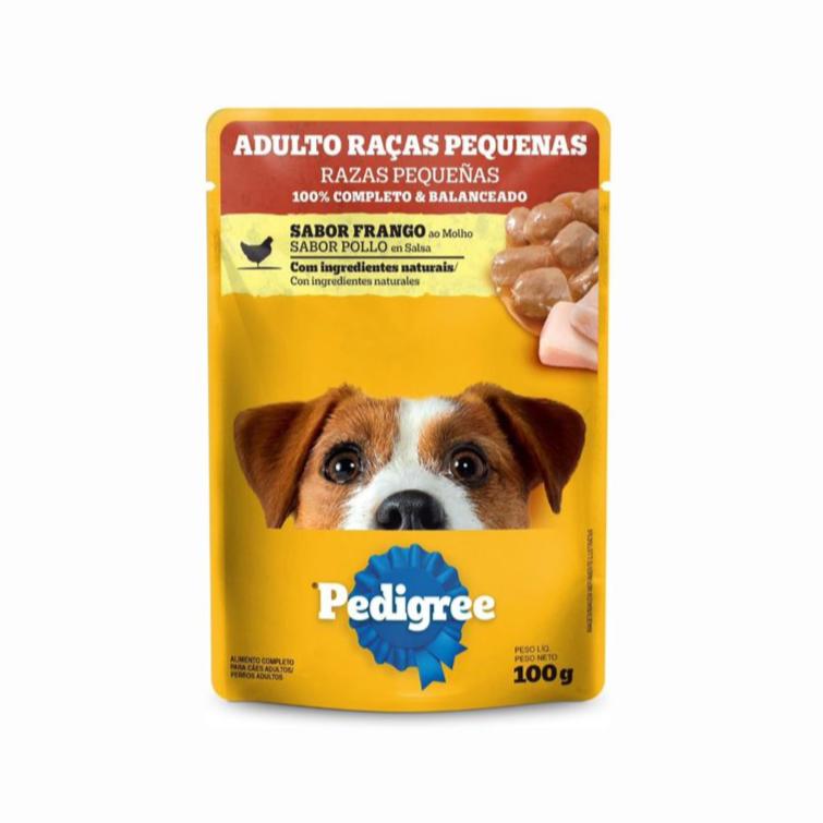 Alimento Úmido Pedigree Sachê Cães Adultos Raças Pequenas Frango Pague 15 Leve 18 100g