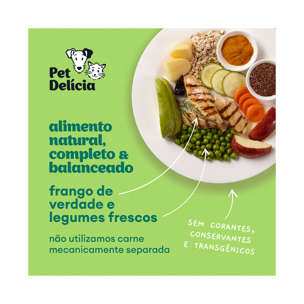 Alimento Natural Pet Delícia Cães Papinha de Frango 320g