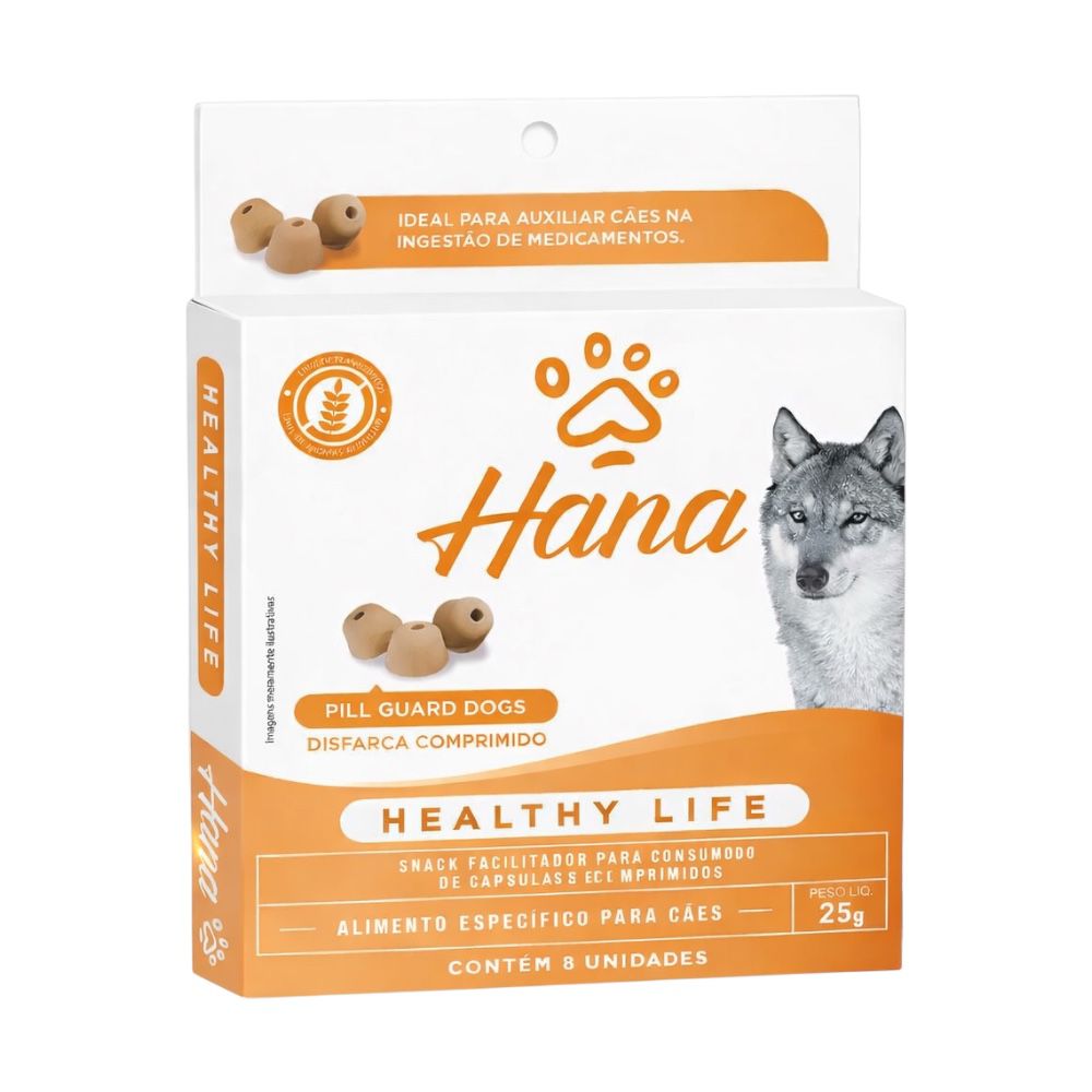 Snacks Hana Healthy Life Pill Guard Disfarça Comprimido para Cães 25g