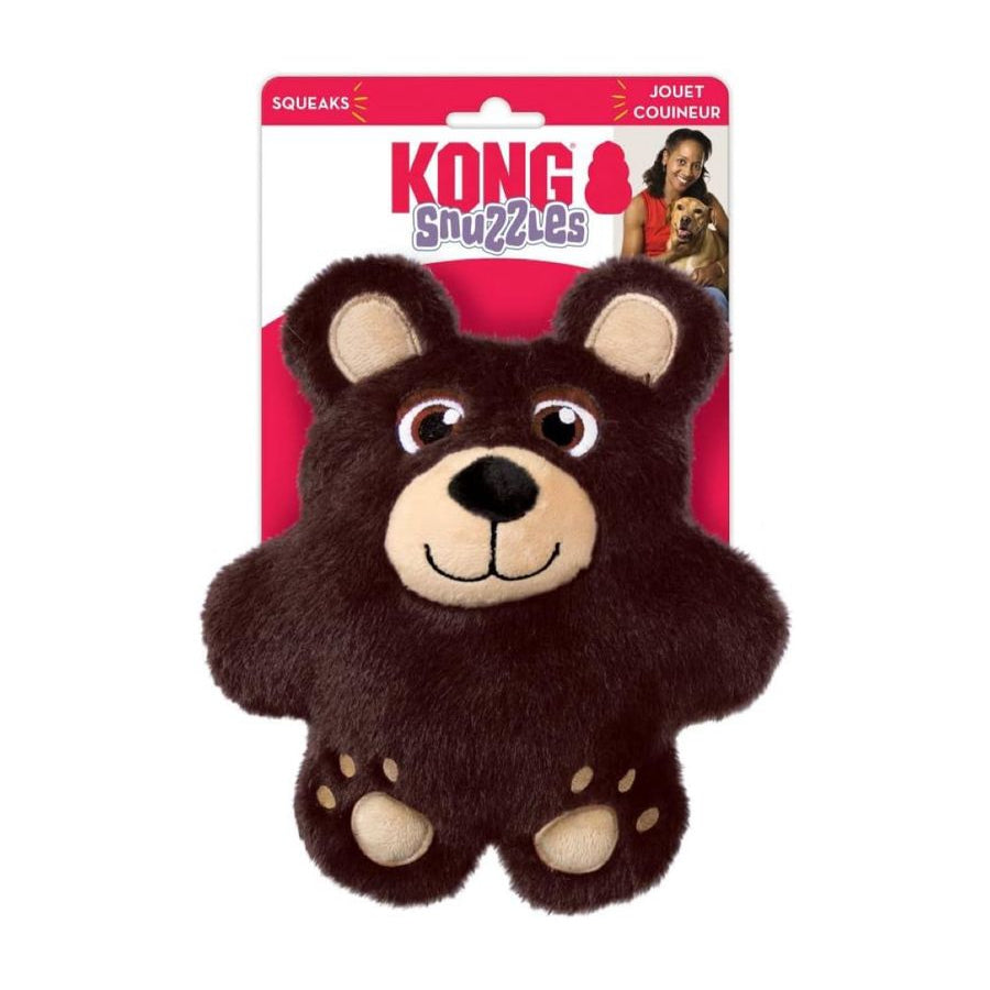 Brinquedo para Cachorro KONG Pelúcia Ursinho Snuzzles Médio