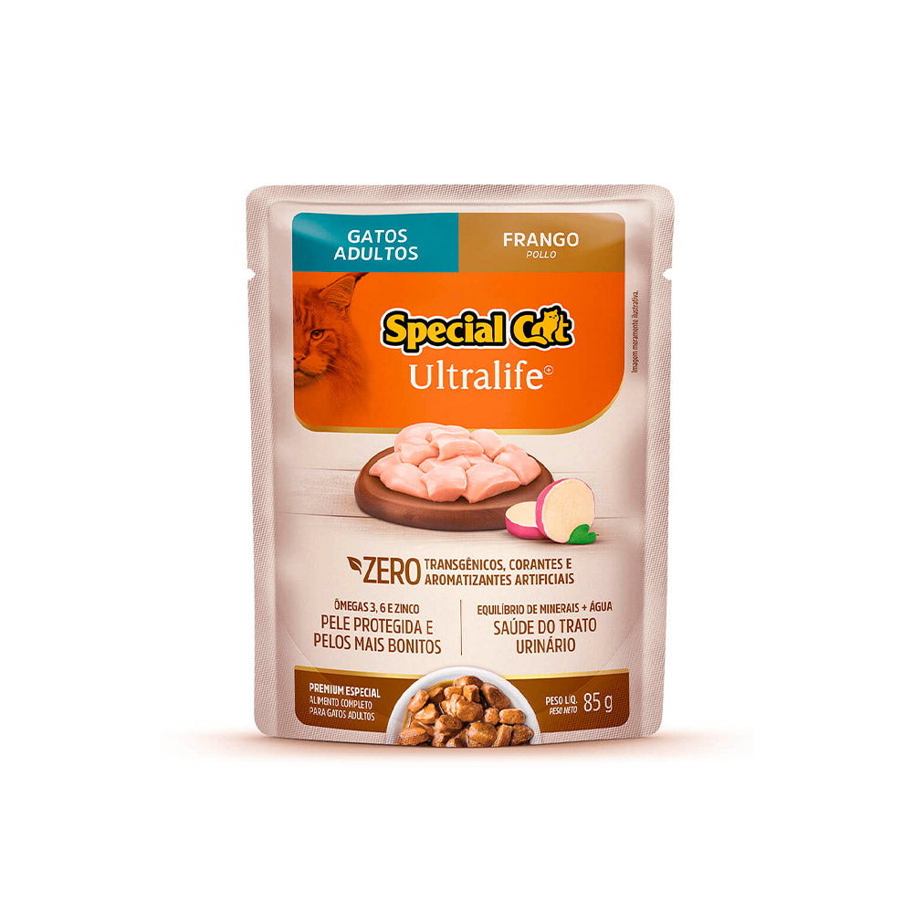 Alimento Úmido Special Cat Ultralife Gatos Adultos Frango 85g