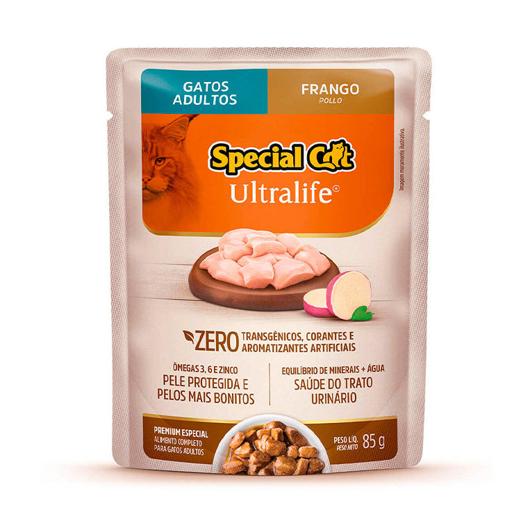 Alimento Úmido Special Cat Ultralife Gatos Adultos Frango 85g