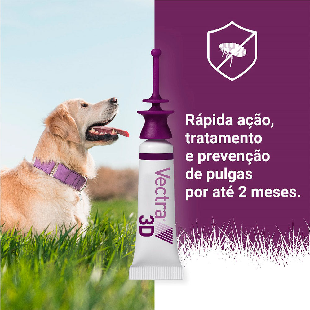 Antipulgas e Carrapatos Vectra 3D para Cachorros de 10 a 25kg 3 pipetas