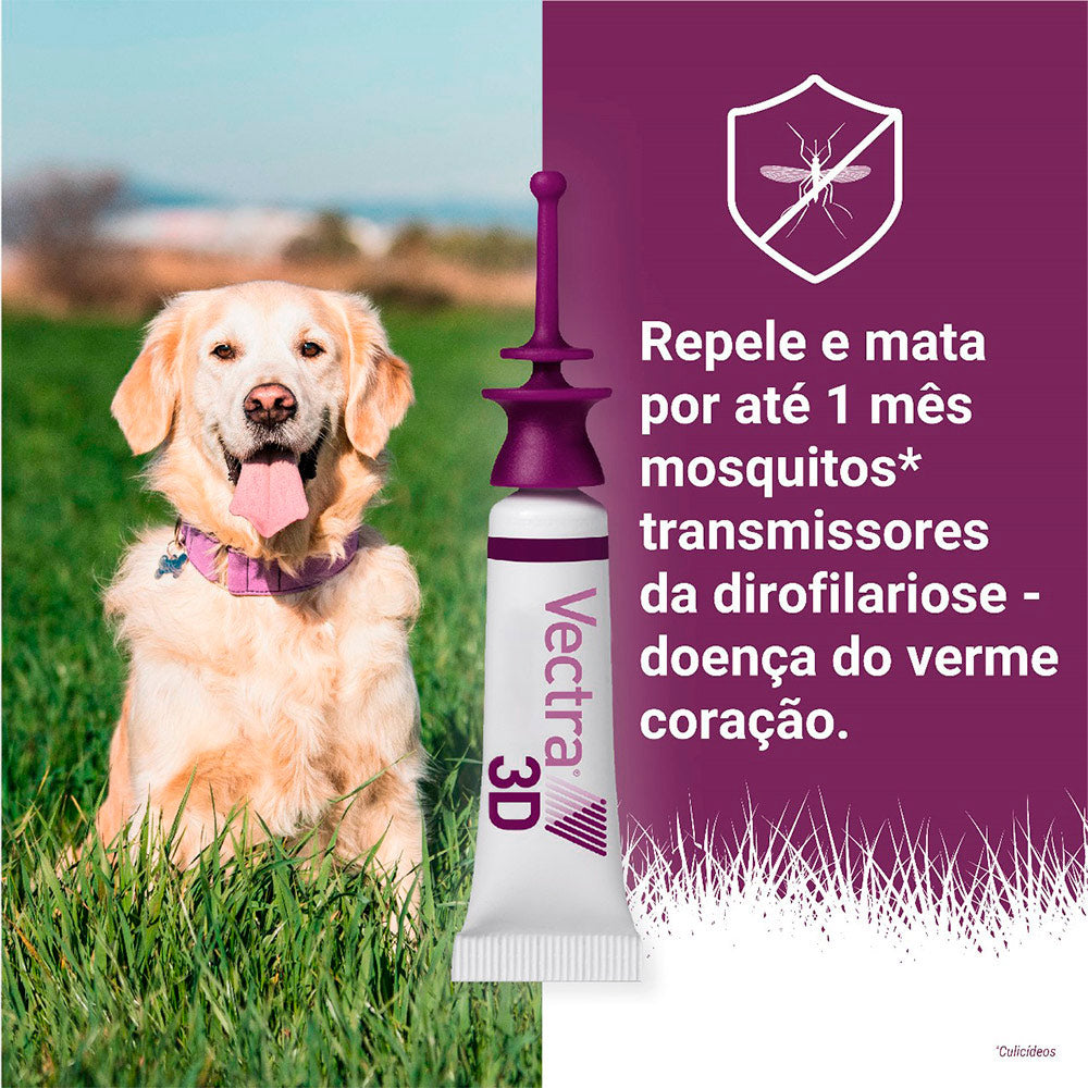 Antipulgas e Carrapatos Vectra 3D para Cachorros de 1,5 a 4kg 3 pipetas