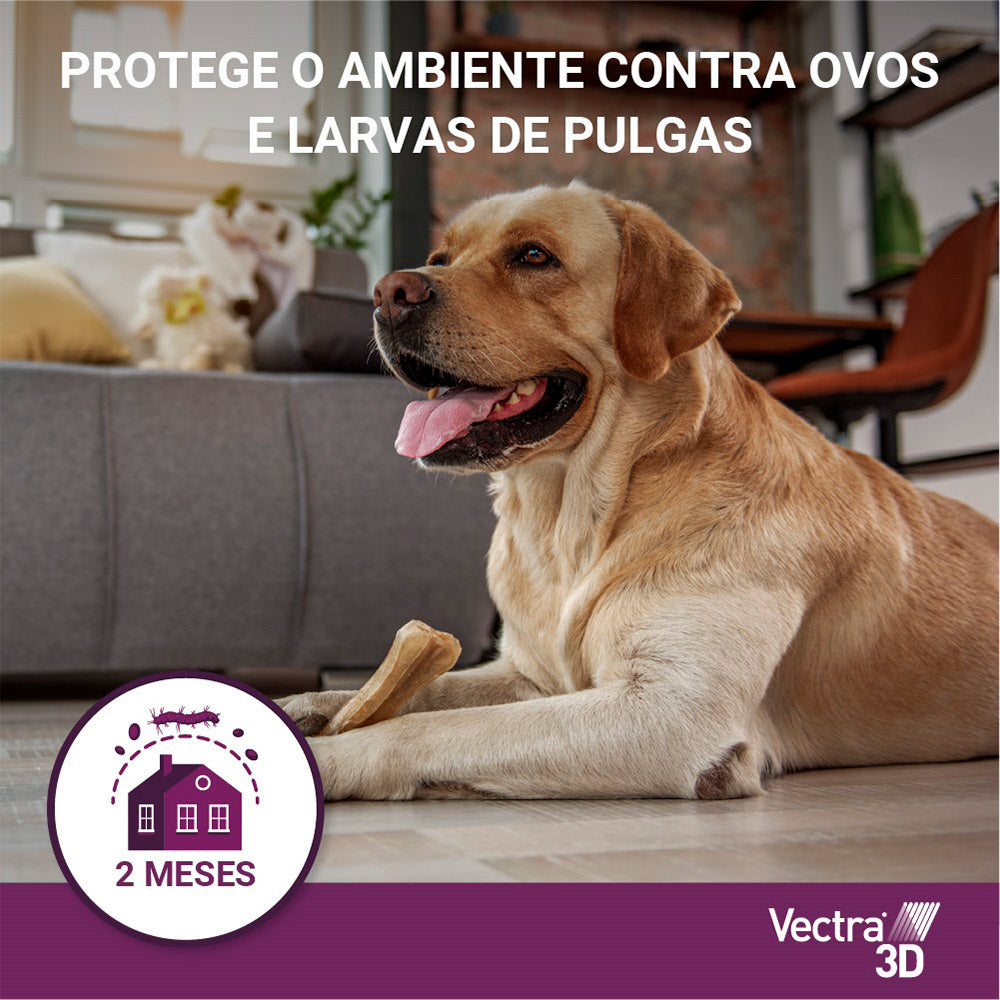 Antipulgas e Carrapatos Vectra 3D para Cachorros de 4 a 10kg 3 pipetas