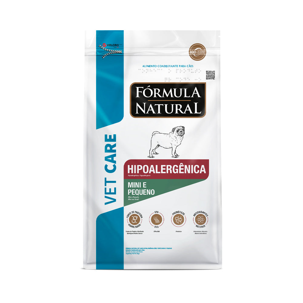 Ração Fórmula Natural Vet Care Hipoalergênica Cães Mini e Pequeno 2kg