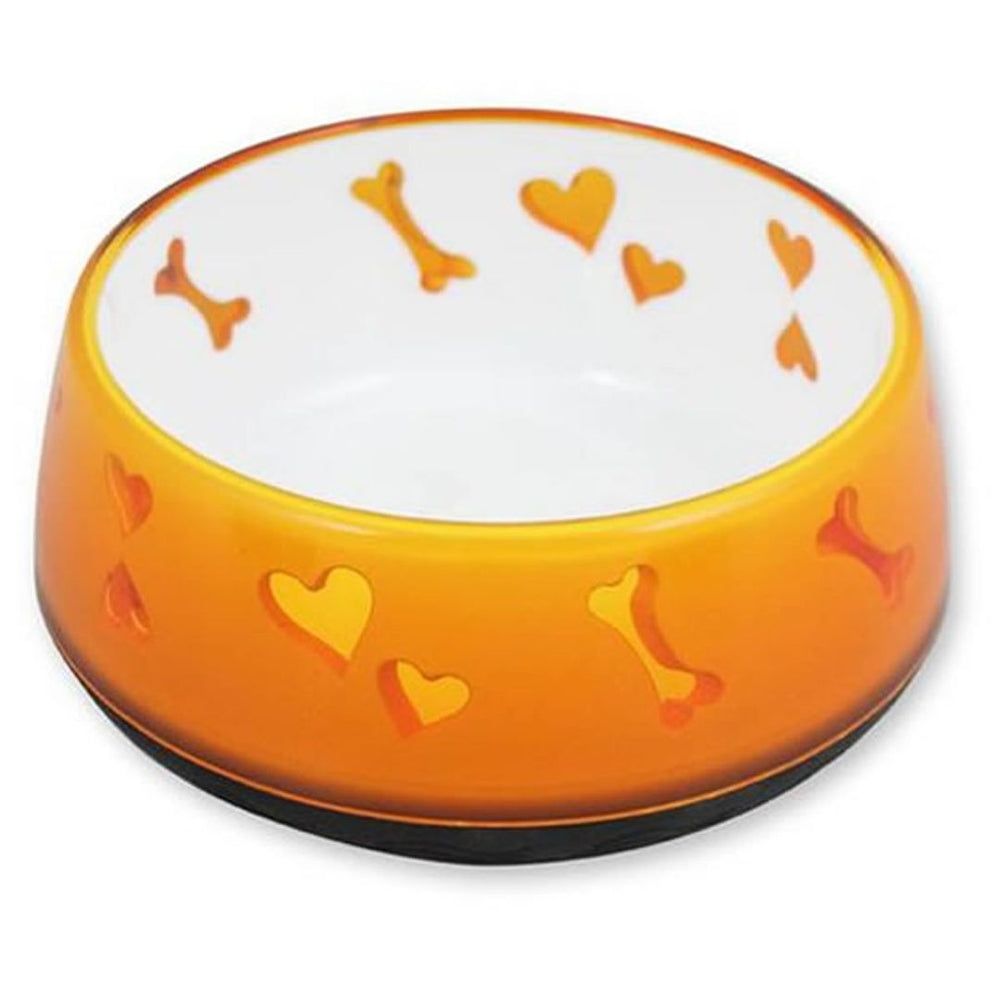 Comedouro para Cachorro Afp Puppy Love Bowl Laranja P