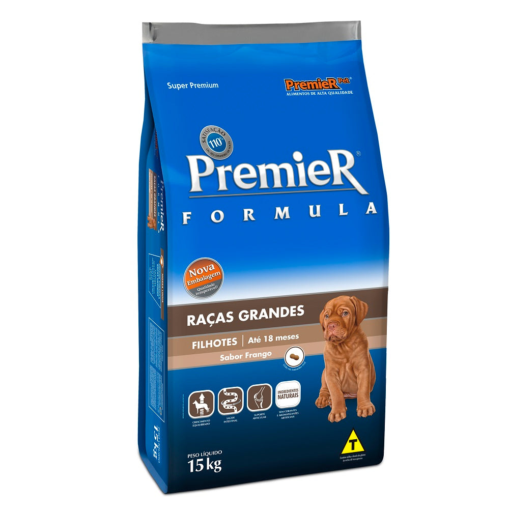 Ração Premier Fórmula Cão Filhote Raças Grandes 15kg