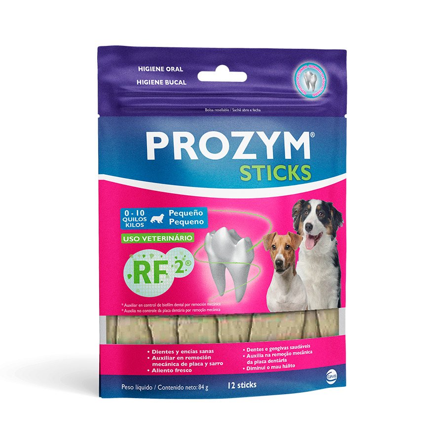 Prozym Sticks 76g 12 Palitos Cães até 10kg