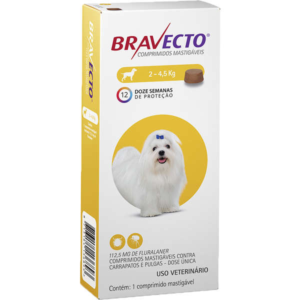 Antipulgas Bravecto Cães 2 até 4,5kg