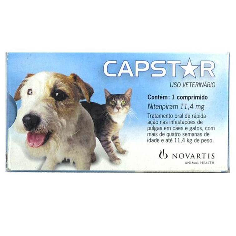 Antipulgas Capstar 11mg Cães e Gatos até 11kg 1 comprimido