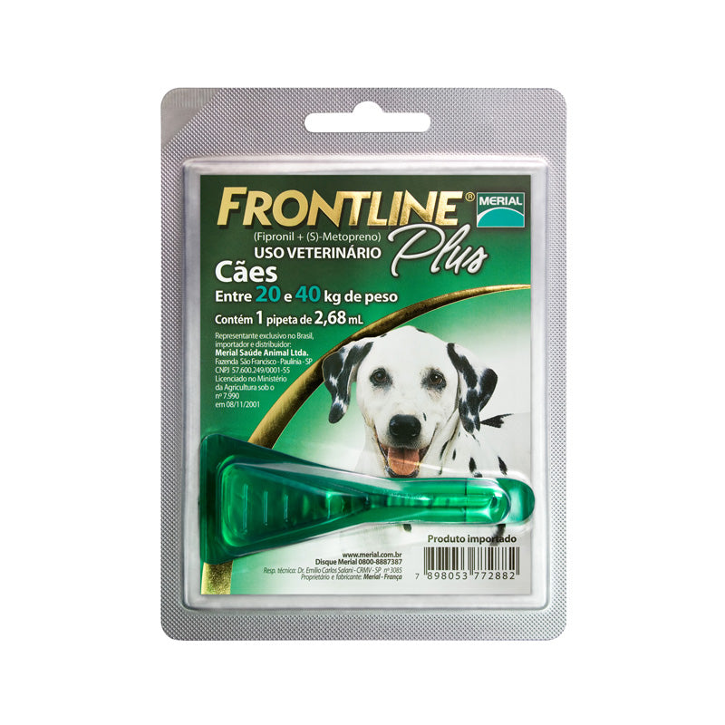 Antipulgas e Carrapatos Frontline Plus para Cães de 20 a 40kg