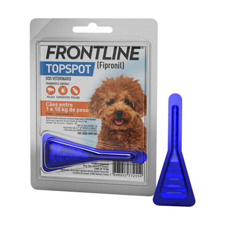 Antipulgas e Carrapatos Frontline Topspot para Cães de 1 a 10kg