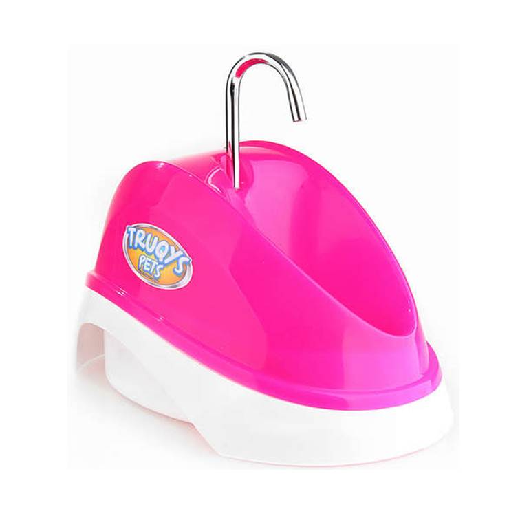 Bebedouro Automático Truqys Pets Fonte Elétrica Rosa