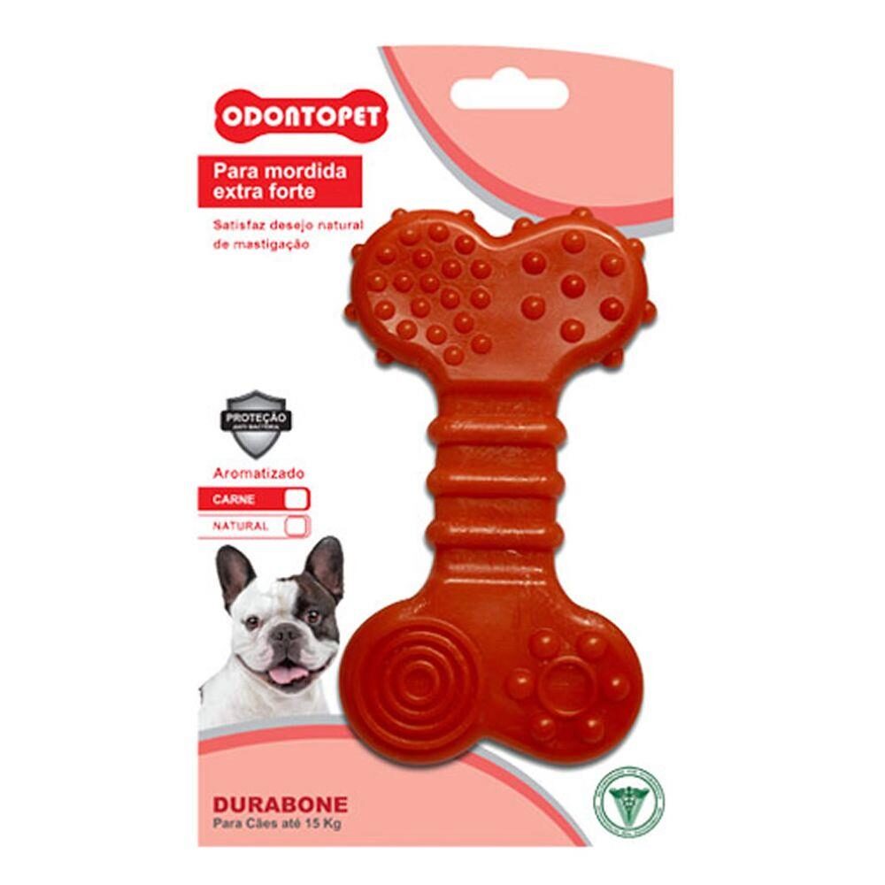 Brinquedo Durabone Duraflat Odontopet Mordida Extra Forte Cães até 15kg