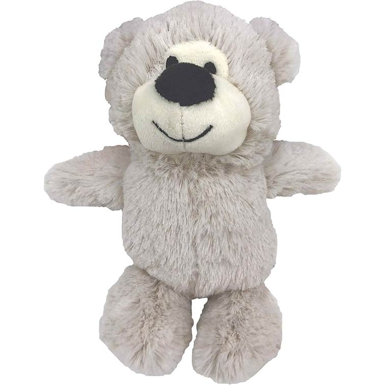 Brinquedo para Cachorro Jambo Mordedor Pelúcia Happy Bear Pequeno Cinza