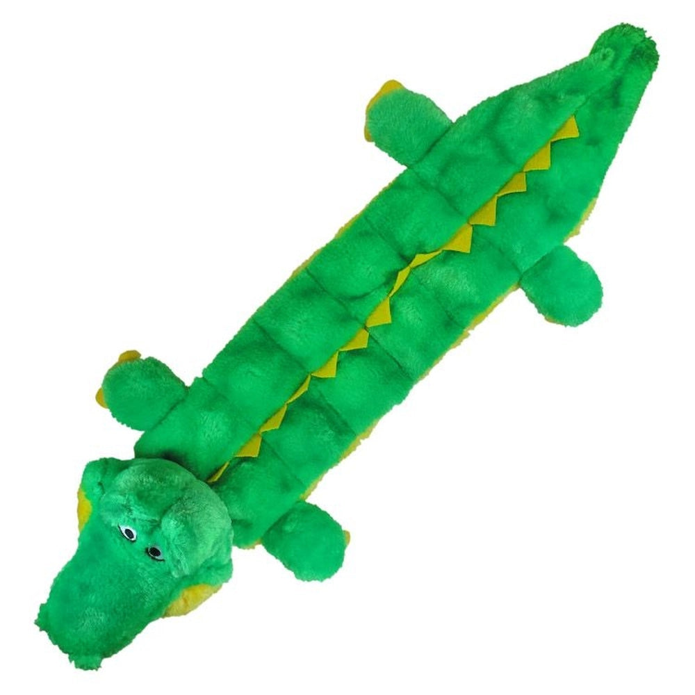 Brinquedo para Cachorro Jambo Mordedor Pelúcia Jacaré Multi Squeaker