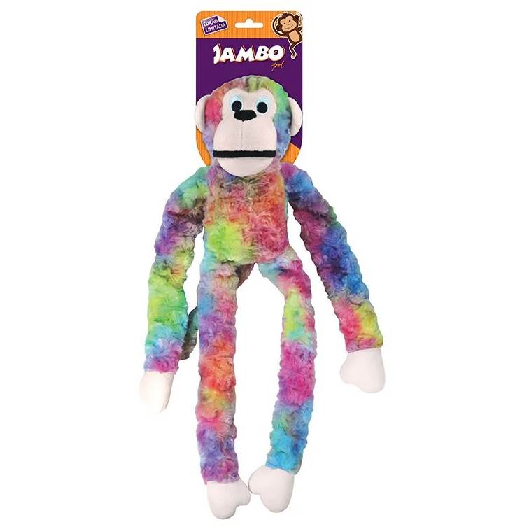 Brinquedo Jambo Mordedor Pelúcia Macaco Curly Carnival Grande