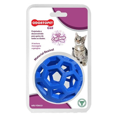 Brinquedo Odontopet Cat Bola Azul