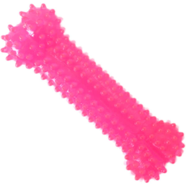 Brinquedo Odontopet Dentalbone Osso Rosa Cães até 4kg