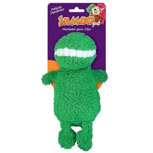 Brinquedo para Cachorro Jambo Mordedor Pelúcia Dentinho Dinossauro