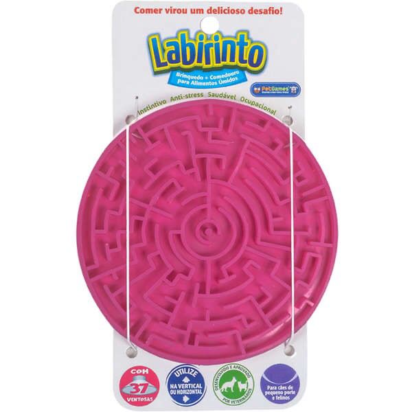 Comedouro Interativo para Cães e Gatos Pet Games Labirinto Pink G