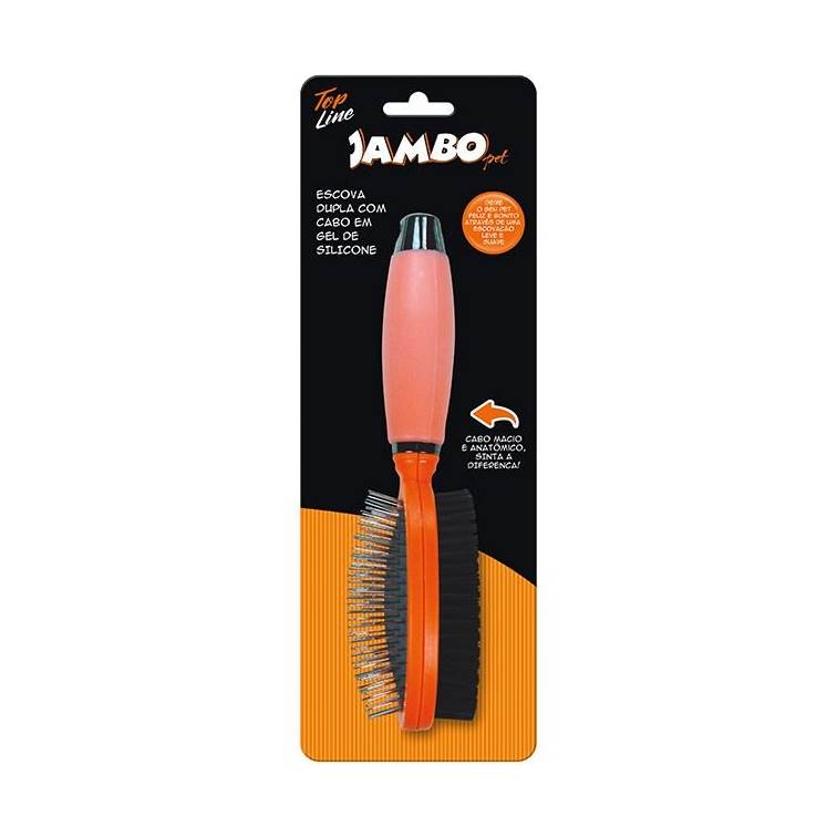 Escova Dupla Jambo Top Silicone Pequena