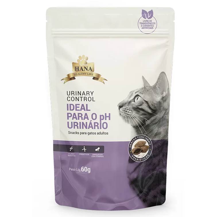 Snacks Hana Nuggets Controle Urinário para Gatos 60g